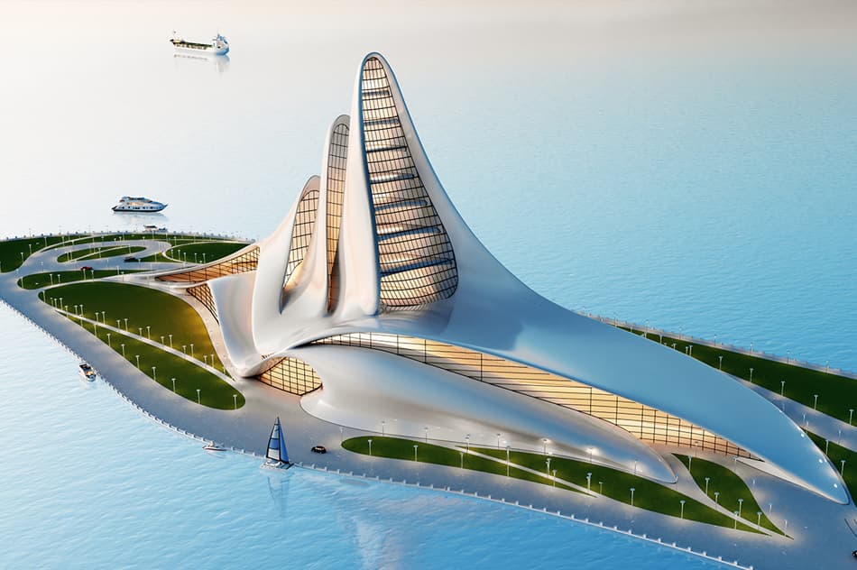 Island landmark building